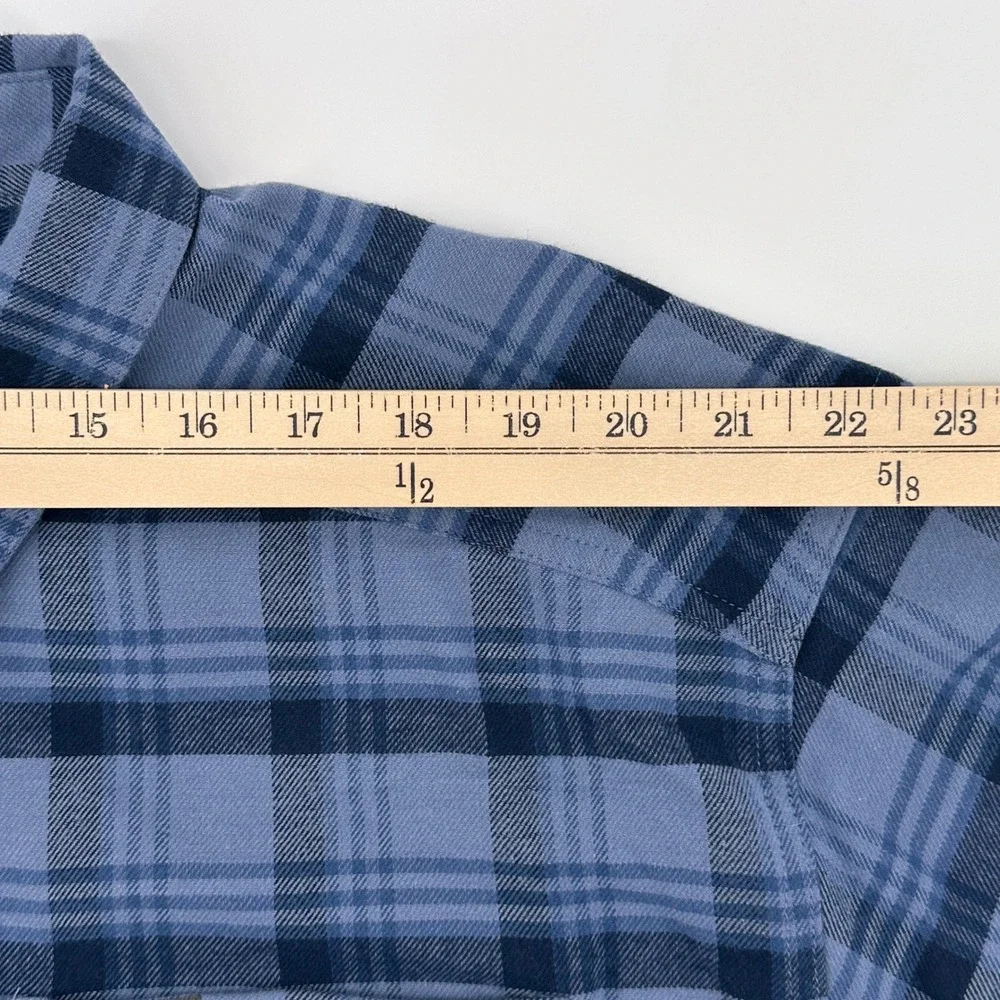 Columbia Mens XXL Shirt Cornell Woods Flannel Long Slv Blue Plaid Button Dwn NEW